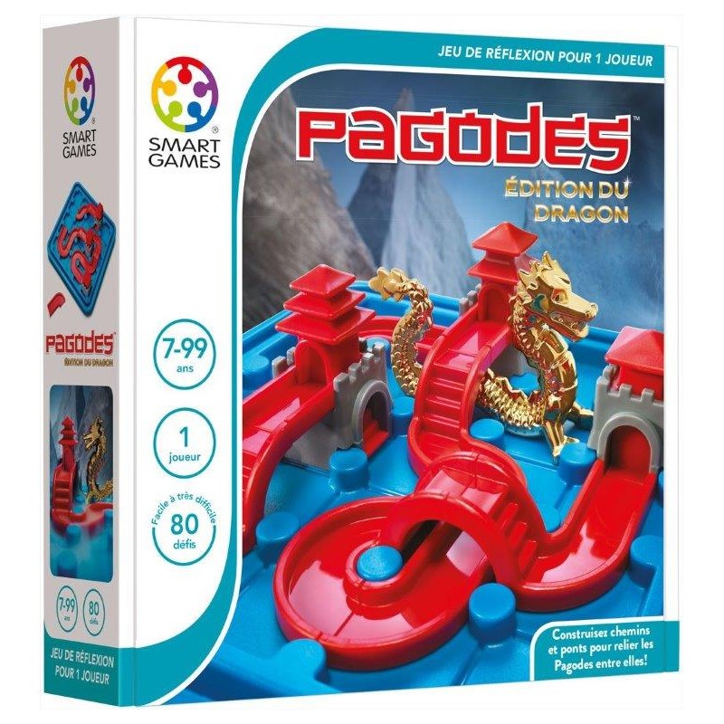 Smartgames Jeu de logique Pagodes Edition dragon - Smartgames