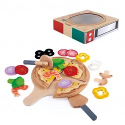 Hape Accessoire marchande- Pizza en bois - HAPE