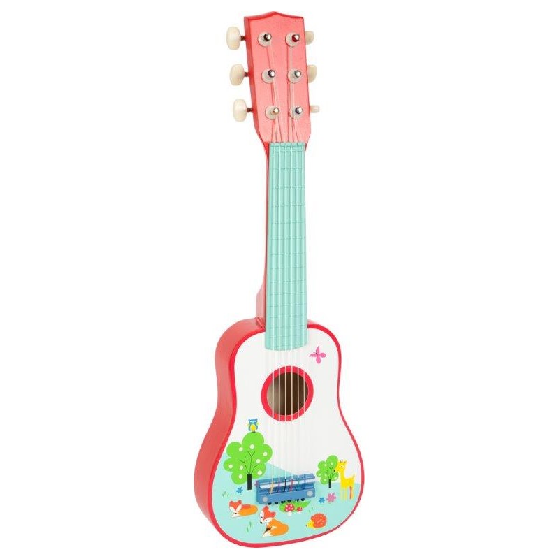 Guitare en bois, musique, jeu en bois, jouet pour enfant.