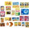 Accessoire marchande - Set d'aliments épicerie dans un panier - Legler