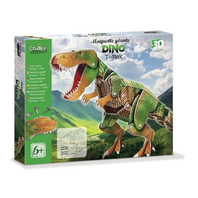 Crealign, Maquette Géante le dino T Rex - Créa ' Lign