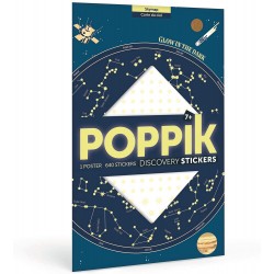 Poppik Poster en Stickers la carte du Ciel Phosphorescente - Poppik