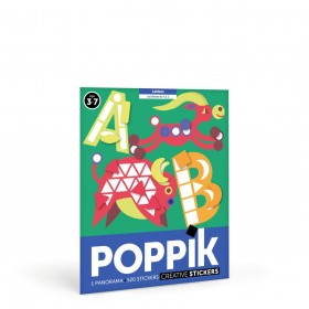 Poppik Les lettres de A à Z en 520 Stickers - Poppik