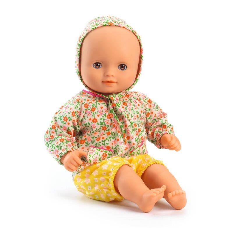 Poupon poupée baby Flora Petit pan 32 cm - Djeco