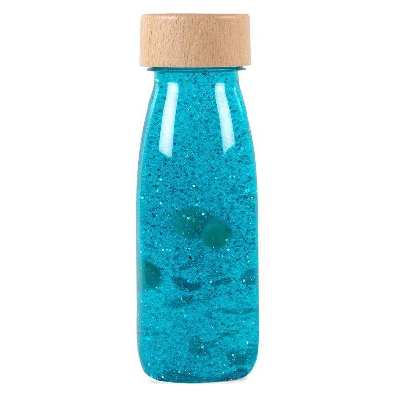 Petit boum bouteille sensorielle Float Turquoise - petit boum