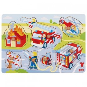 Puzzle en Bois des pompiers - Goki