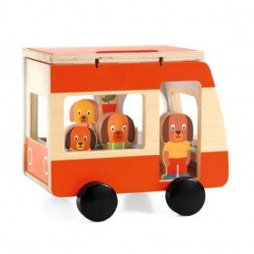 Djeco Véhicule en bois Mini Combi - Legler