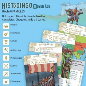 Jeu sur les connaissances Histodingo Moyen Age - Asmodee