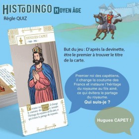 Jeu sur les connaissances Histodingo Moyen Age - Asmodee