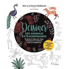 Livre dessiner des animaux extraordinaires 50 dessins - Editions Milan