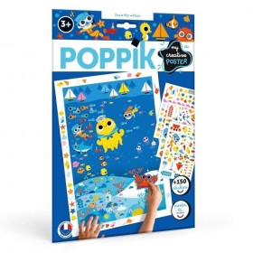 Poppik Stickers sur la mer en 150 Gommettes - Poppik