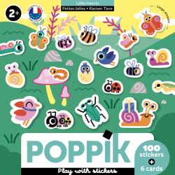 PoppiK Mes premiers Stickers en 100 Gommettes sur les petits bêtes - Poppik