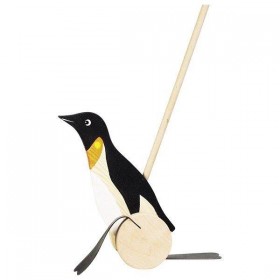 Pingouin à pousser en Bois - Goki