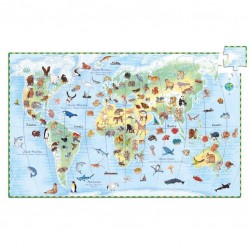 Djeco Puzzle d'observation Les animaux du monde 100pcs - Djeco