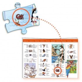 Djeco Puzzle d'observation Les animaux du monde 100pcs - Djeco