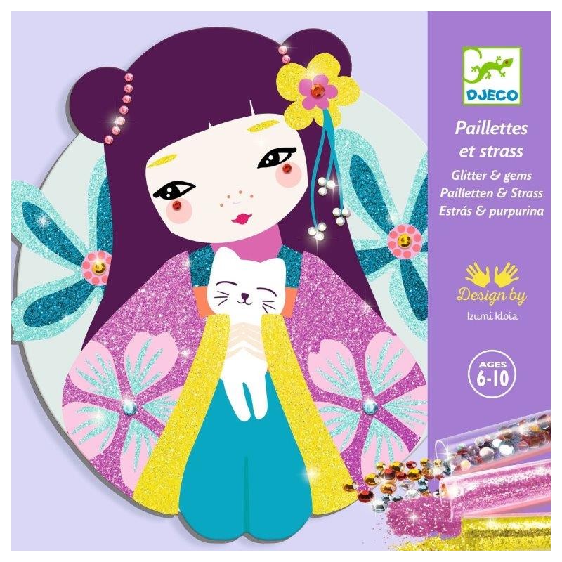 Djeco Set Créatif paillettes & Strass Onnanoko - Djeco