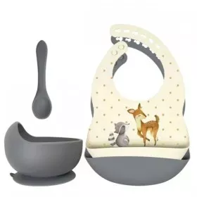 Set de repas 4 piéces - cerf - raton laveur - Rammelaartje