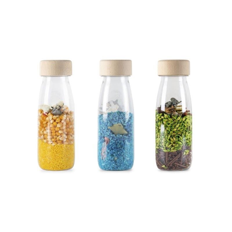 Petit boum Pack 3 bouteilles sensorielles Nature - petit boum