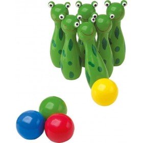 Grenouilles jeu de quilles en bois - Legler