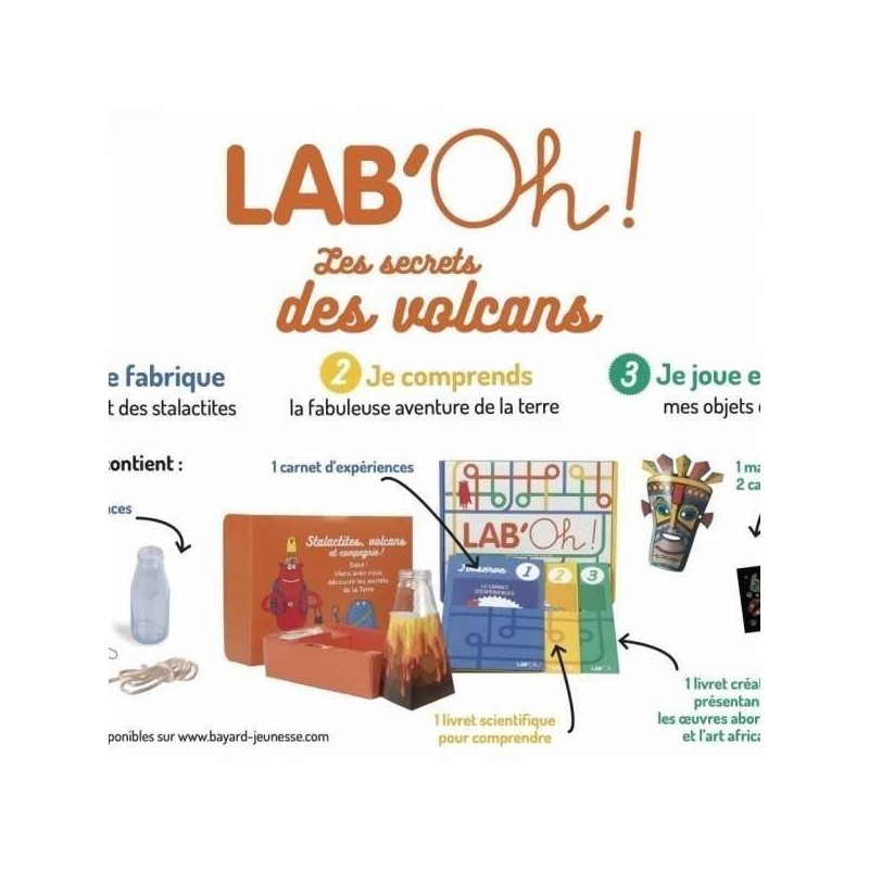 Bayard le kit d'activité Les secrets des volcans - Bayard Jeunesse