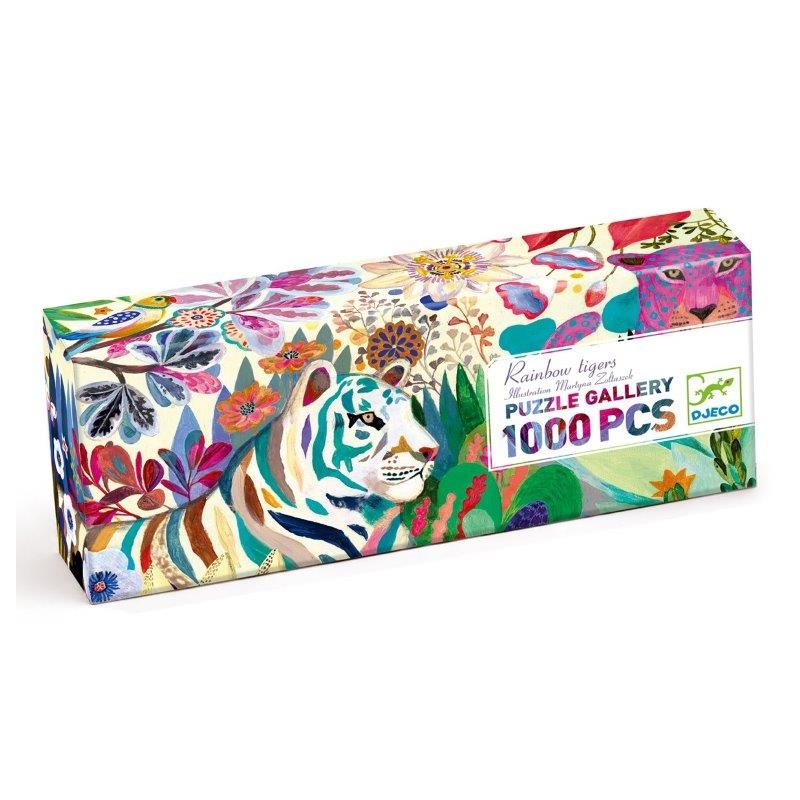 Puzzle Rainbow tigers 1000 pièces - Djeco