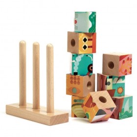 Cube en bois Puzz -up Sea la mer - Djeco