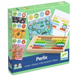 Perlix le jeu avec un Boulier en Bois - Djeco