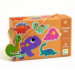 Djeco puzzle duo les dinos - Djeco