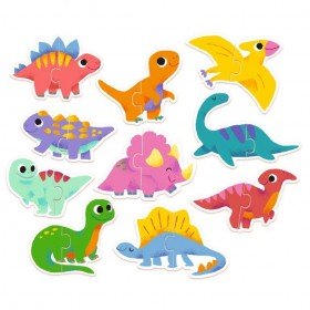Djeco puzzle duo les dinos - Djeco