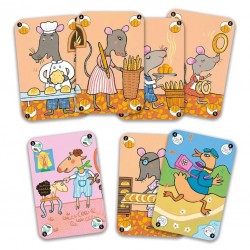 Djeco Le jeu de cartes 7 familles Happy Family - Djeco