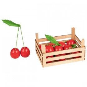Accessoire marchande - Les Fruits la cerise en bois - Goki