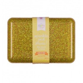 Coffret de repas / Lunch box paillette dorée - A little lovely compagny