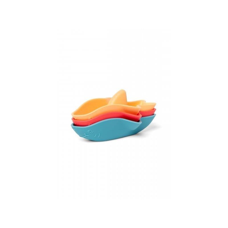 Lot de 3 petits bateaux requin en silicone - Little L