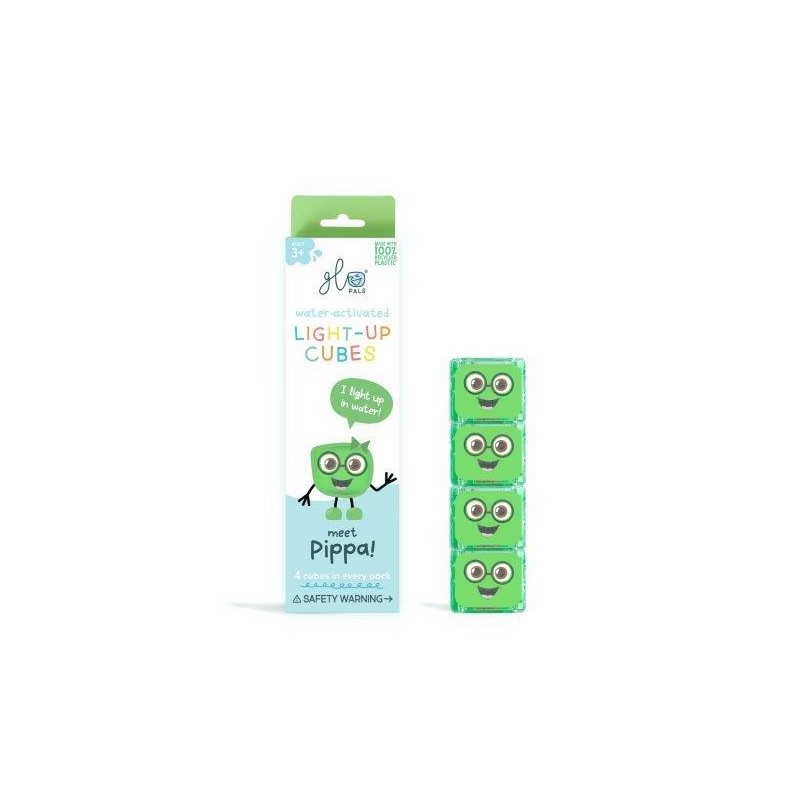 Pippa cube sensoriel lumineux vert - Glo pals