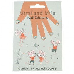 Autocollants stickers Ongles Mimi et Milo - Rex London