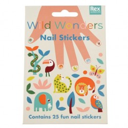 Autocollants stickers Ongles Animaux sauvages - Rex London