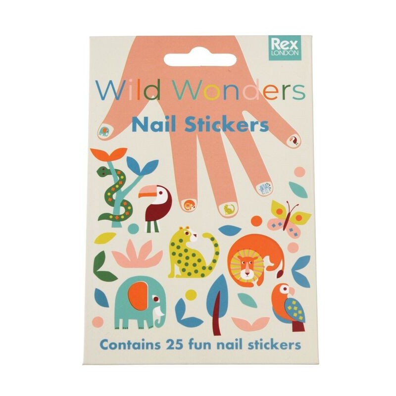 Autocollants stickers Ongles Animaux sauvages - Rex London