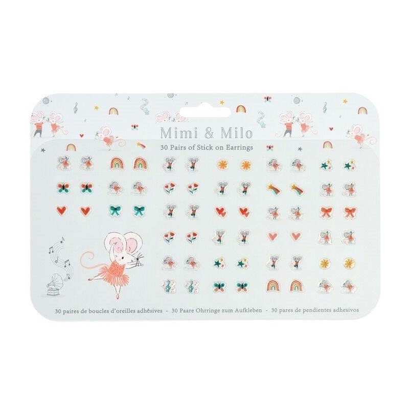 Autocollants stickers boucles d'oreilles Mimi & Milo - Rex London