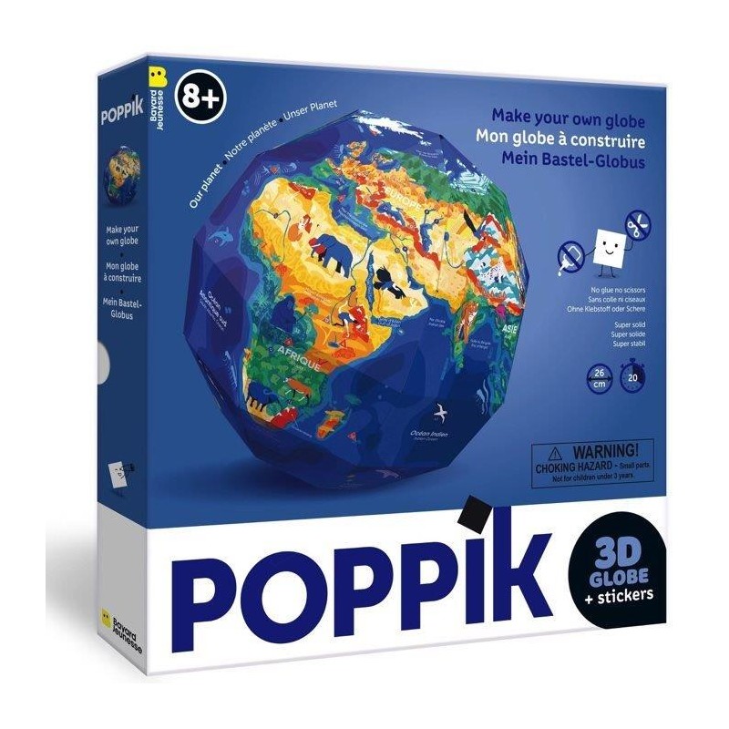 Poppik mon globe terrestre à construire - Poppik