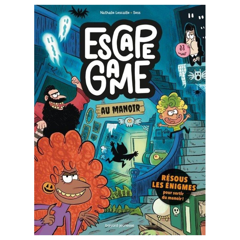 Livre Enigmes Escape Game Au manoir - Bayard Jeunesse