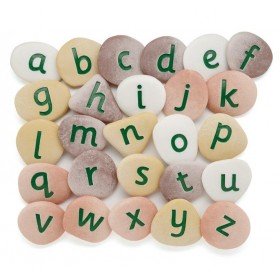 Yellow Door Lot de 26 Galets Alphabets Scripts 60 mm - Yellow Door