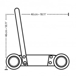 Chariot de marche en bois Trott' it - Djeco