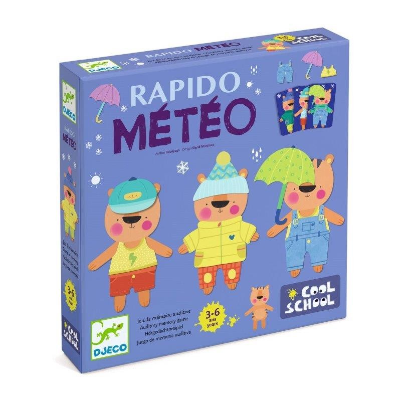 Djeco Le jeu Rapido Météo jeu de mémoire et d'observation - Djeco