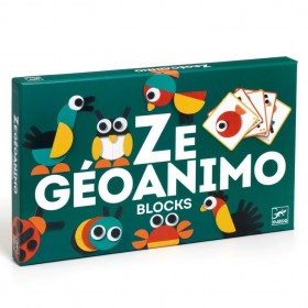 Djeco Ze Geoanimo Blocks en bois - Djeco