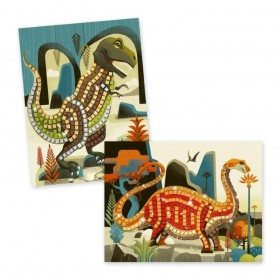 Djeco coffret créatif Mousse en mosaïque dinosaures - Djeco