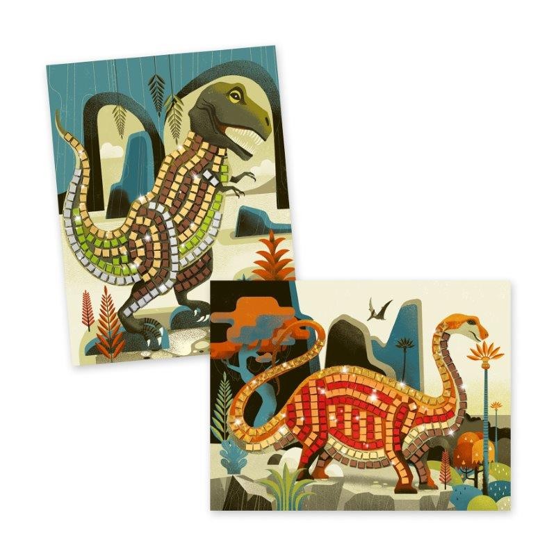 Djeco coffret créatif Mousse en mosaïque dinosaures - Djeco