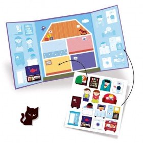 Djeco Kit créatif Stickers la maison dés 18 mois - Djeco