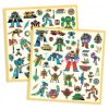 Djeco Stickers en 160 Gommettes sur le thème des robots - Djeco