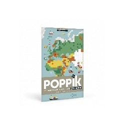 Poppik La Carte du Monde en 1600 stickers - Poppik