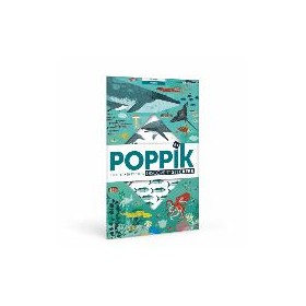 Poppik Les Océans Poster géant de 59 stickers - Poppik